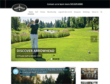 Tablet Screenshot of golfarrowhead.com